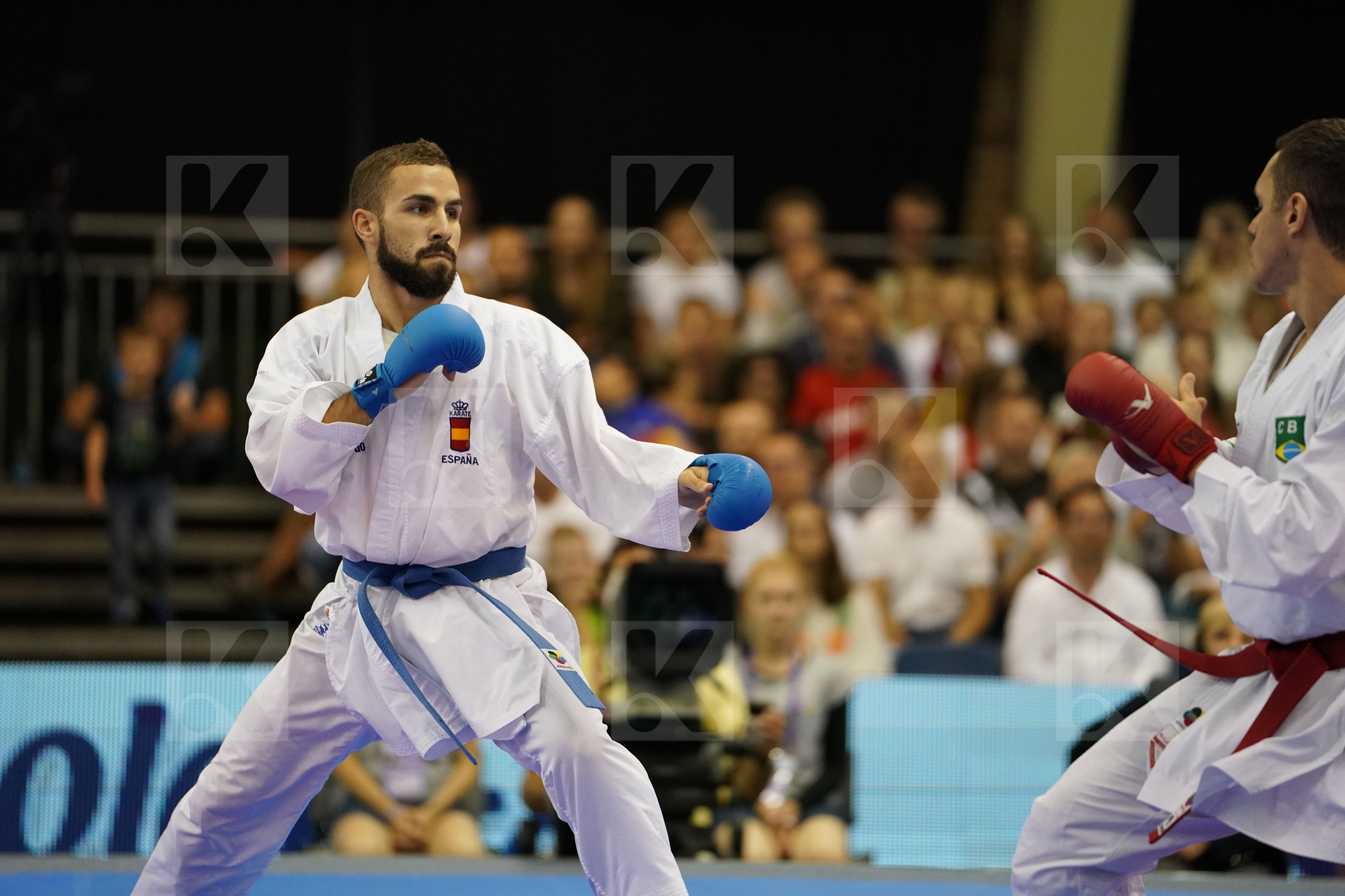 Brazil bronze match Gomez Garcia Matias Male Kumite -60kg Santos Brose Douglas Spain
